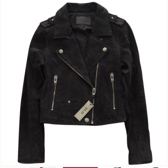 SL8 Jackets & Blazers - Suede motorcycle jacket